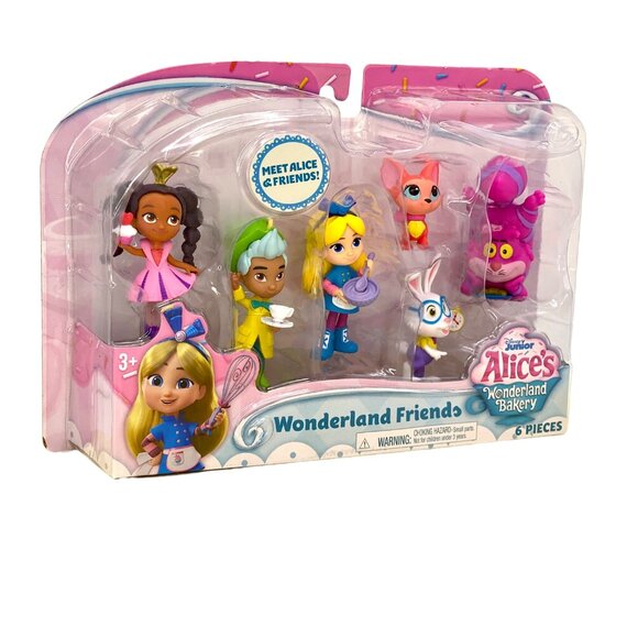 Disney Junior Alice's Wonderland Bakery Friends 6-Piece Figurine Set 3" NEW! - Picture 14 of 14